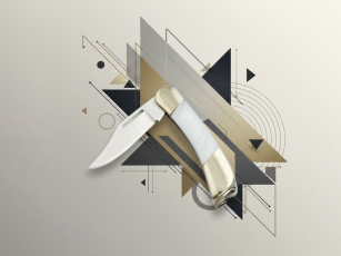 Coltello mini bianco 280 mm